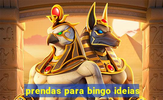 prendas para bingo ideias